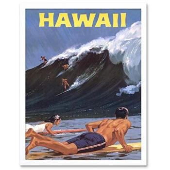 Summer Island Surf Art Print