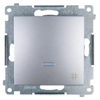 Interruttore Pulsante Argento Kontakt DW7L.01/43