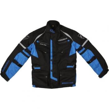 Modeka Tourex II Kinder Textiljacke - Schwarz Blau - 2XS