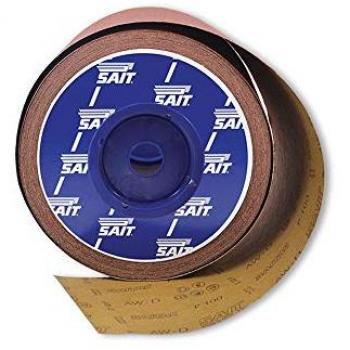 Rotolo di Carta Vetrata Abrasiva P-60 per Uso Industriale, 115 mm x 50 m