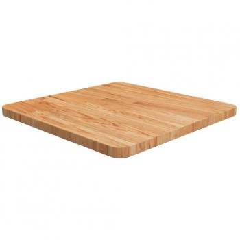 VIDAXL - Piano Tavolo Quadrato Marrone Chiaro 50x50x2,5 Rovere Trattato