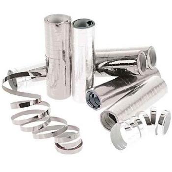 2x Luftschlangen mit Metallic-Glanz