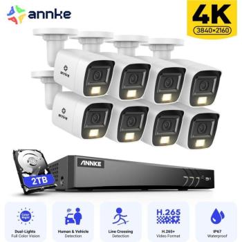 Système de Surveillance 8 Canaux 4K avec Vision Nocturne