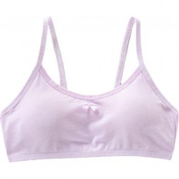 Candy Color Bowknot Wireless Bra for Girls
