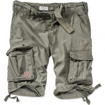 Surplus Airborne Vintage Olive Green Shorts - Size L - 100% Cotton
