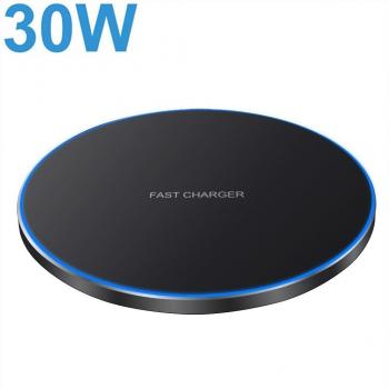 Drahtloses Ladegerät 30W für iPhone 13 12 Pro Max 11 XS XR X 8 und Samsung S21 S20 S10 S9