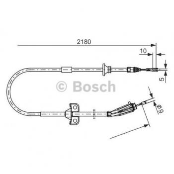 Handbremsseil BOSCH 1 987 477 248 – Linkes/Rechts für Volvo XC90
