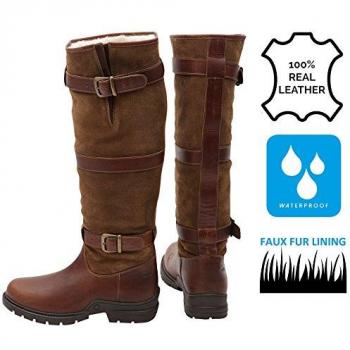 Wasserdichte Highlander Outdoor Stiefel, Wildleder, Gr. 41