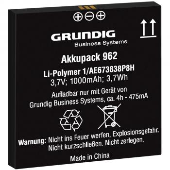 Pacco Batteria 962 per Dittafoni Grundig