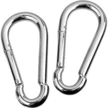 Prettyia Dual Carabiner Spring Snap Clips for Outdoor Adventures