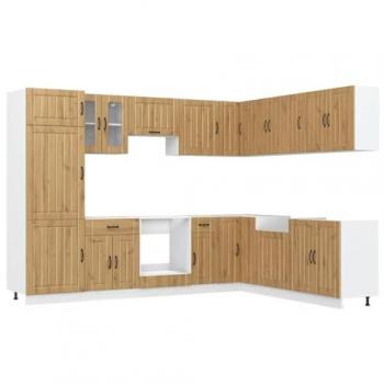14 Piece Kitchen Cabinet Set Lucca Artisan Oak Engineered Wood vidaXL
