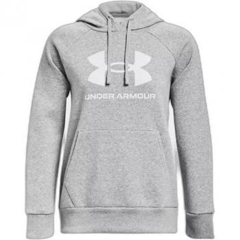 Sudadera Under Armour Rival Fleece Big Logo Gris XL Mujer