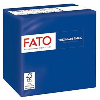 Tovaglioli Fato Smart Table Blu Notte – Set da 100 pezzi (2 veli, 24×24 cm)