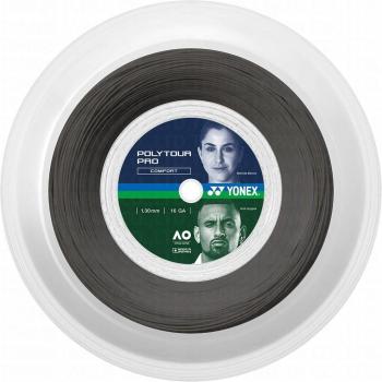 Polytour Pro 130 Hard Tennis String by YONEX – 200 m, 1.30 mm, Graphite