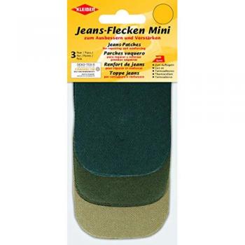 KLEIBER Jeans-Flecken Mini, 3 Paar, Baumwolle, farbig, 90 x 70 mm