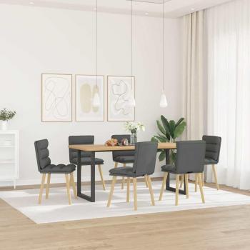 Silla Gris Oscuro Elegance: Set de 6 Para Comedor