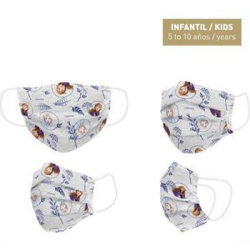 Masca igienică reutilizabilă omologată Frozen II gri