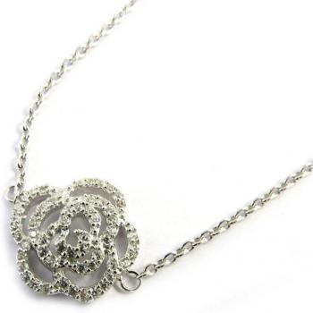 Bracciale Argento Bianco Rosa Romantica M1687 – Versione Classica