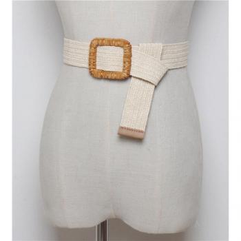 Elastic Braided Wax Rope Women's Belt