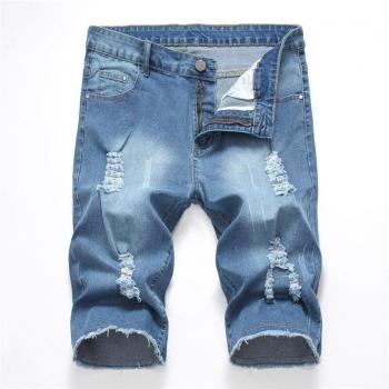Jeans Rectos Elásticos Azules Modis para Hombres