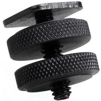 Multi-Sized Tripod Mount Screw with Double Layer Flash Shoe Holder