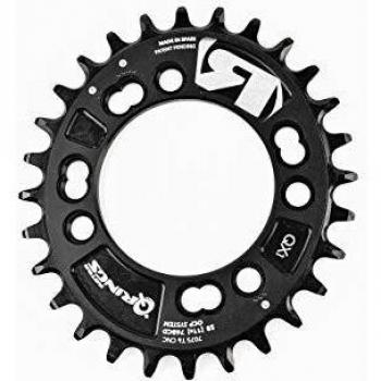 Rotores de Bicicleta Componentes Q Rings Plato Ovalado BCD76x4 Q34T Negro