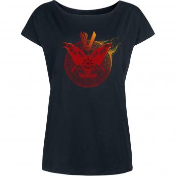 T-Shirt Donna Vikings - Flames - Nero - S-XXL