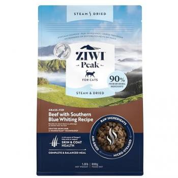 Ziwi Peak Katzenfutter – Dampf & Trockensnacks mit Rindfleisch – 800 g