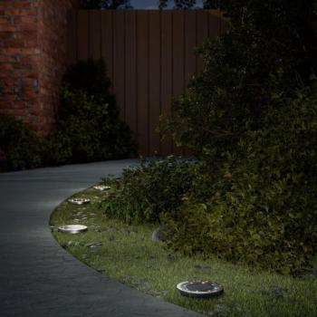 VidaXL Outdoor Solar Ground Lights 12 pcs Warm White