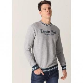 Sudadera jaquard con cuello caja Six Valves