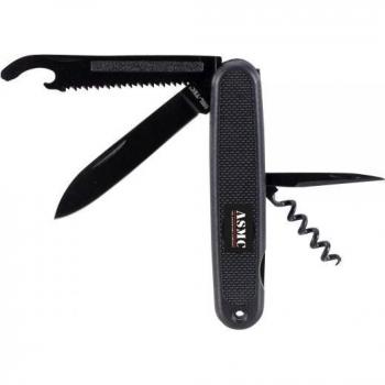 Mil-Tec Taschenmesser Bundeswehr alte Art Schwarz, Klingenlänge: 8cm
