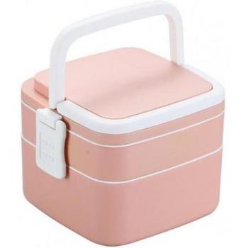 Portable Dual‑Layer Japanese Bento Lunch Box