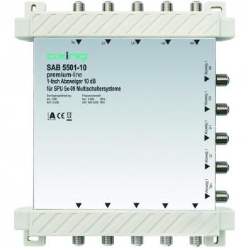 Axing SAB 5501-10 1-con distribuidor (10 dB, 4 x Sat/1 x terrestre)
