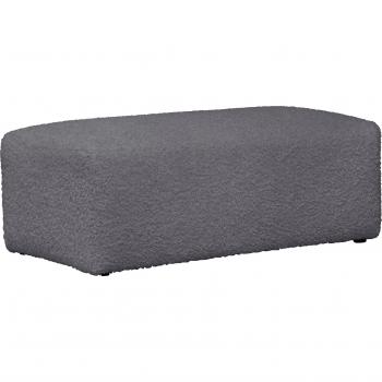 Sitzhocker „Yani“ – LeGer Home, dunkelgrau, 100 % Polyester