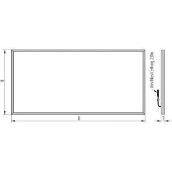 Backlight Piscina LED 100×50