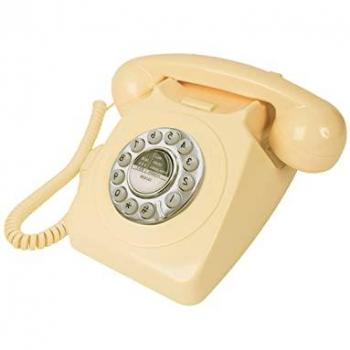 Global Gizmos Cream Retro Telephone