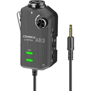 Comica AD2 LINKFLEX Microphone Adapter XLR 6.35mm 48V Phantom