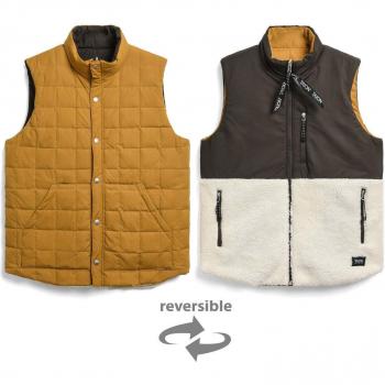 Taion Alpine Flip‑Front Sleeveless Jacket
