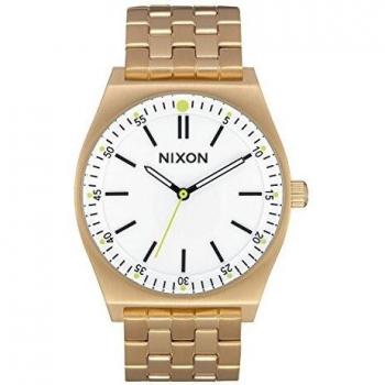 Nixon Damen Analog Quarz Uhr mit Edelstahlarmband A1186‑504‑00 – The Crew All White