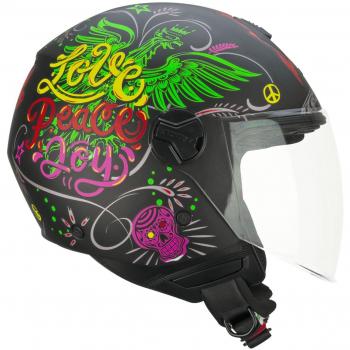 Casco Jet CGM 167S Flo Joy Negro