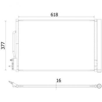 Condenseur Radiateur MAHLE AC 955 000S pour Système HVAC