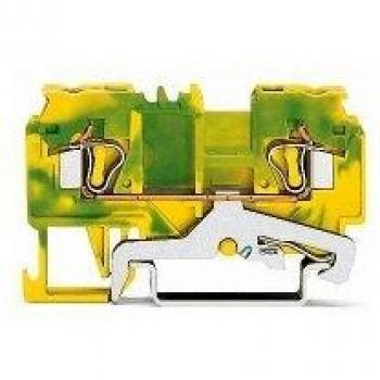 Borne de terre WAGO 880-907 5 mm ressort vert-jaune 100 pièces