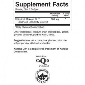 Ultra Ubiquinol 100mg Softgels – 60 Pack