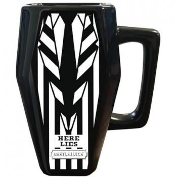 Schwarz-Weiß Tasse Beetlejuice 1988