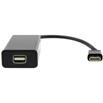 ProXtend 20cm USB-C to Mini DisplayPort Adapter - Black, Data + Video
