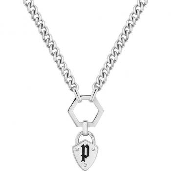 Collier Chic Femme - POLICE - PEJLN2009942 - 50 cm - Acier inoxydable - Gris