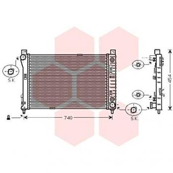 Van Wezel 30002286 Radiador de refrigerante