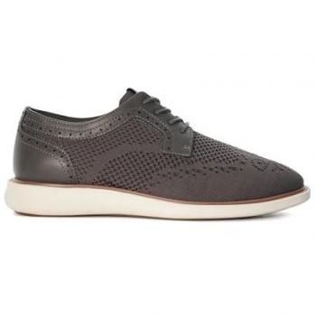 Dune London Barrow Grey Fabric Derby Shoes - Men's Size 9