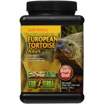 Exo Terra Soft Pellets Adult European Tortoise Food, 270 g