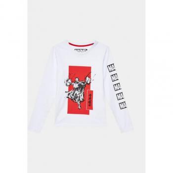Biela blúzka pre tínedžerov Jack & Jones MARVEL 12217803 Regular Fit